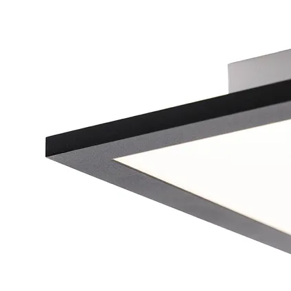 QAZQA Plafondlamp zwart 120 cm incl. LED met afstandsbediening - Liv 2