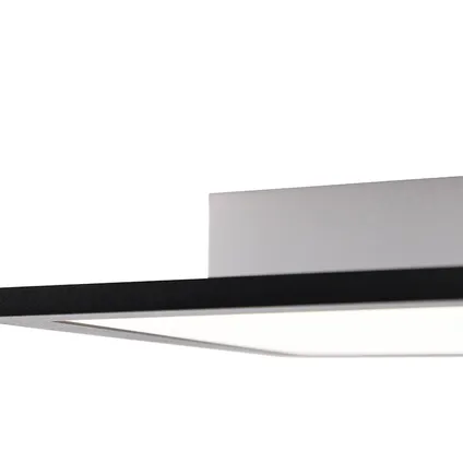 QAZQA Plafondlamp zwart 120 cm incl. LED met afstandsbediening - Liv 6
