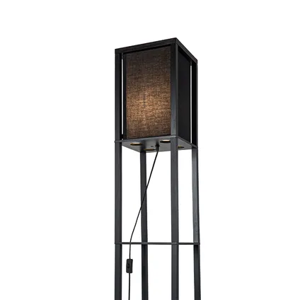QAZQA Moderne vloerlamp zwart - Stojan 6