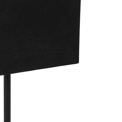 QAZQA Moderne tafellamp zwart stoffen kap zwart met goud - VT 1 4
