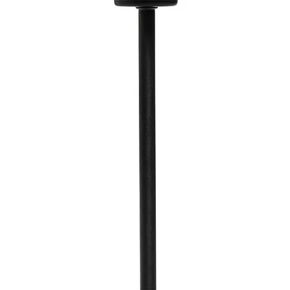 QAZQA Moderne tafellamp zwart stoffen kap zwart met goud - VT 1 8