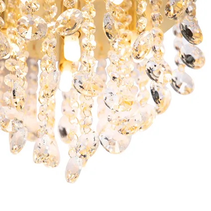 QAZQA Klassieke plafondlamp goud met glas - Medusa 3
