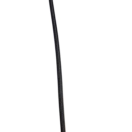QAZQA Lampe suspendue design noir avec verre fumé 3 lumières - Dôme 9