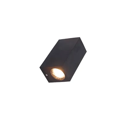 QAZQA Moderne wandlamp zwart van kunststof - Baleno II 10