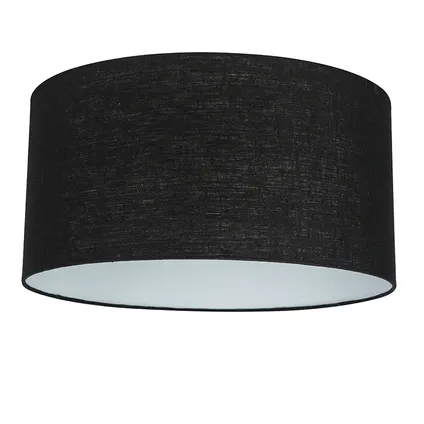 QAZQA Lampe suspendue moderne noire avec abat-jour noir 50 cm - Combi 1 8