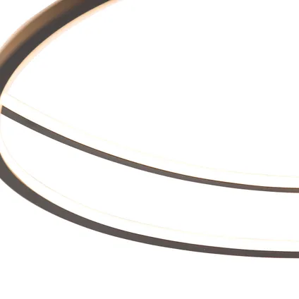 QAZQA Plafondlamp zwart 78 cm incl. LED 3 staps dimbaar - Rowin 5