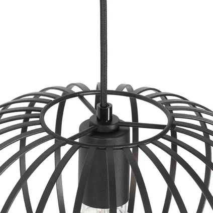 QAZQA Design hanglamp zwart 3-lichts - Johanna 7