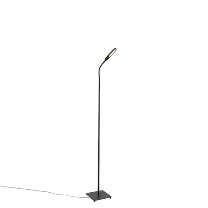 QAZQA Vloerlamp zwart incl. LED 5-staps dimbaar in kelvin - Botot 5