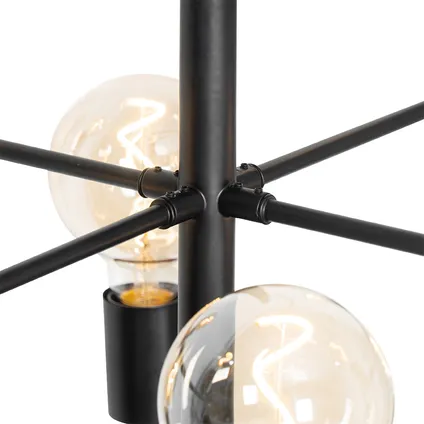 QAZQA Moderne hanglamp zwart 8-lichts - Osprey 6
