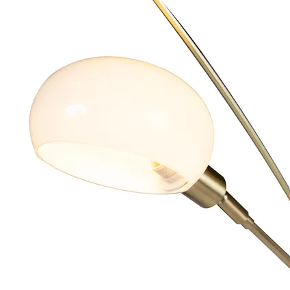 QAZQA Art deco vloerlamp goud 5-lichts - Sixties Marmo 2