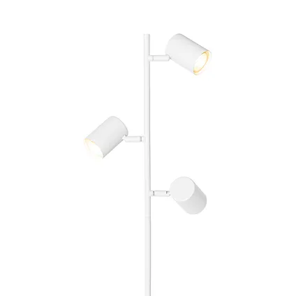 QAZQA Lampadaire moderne blanc 3 lumières - Jeana 3