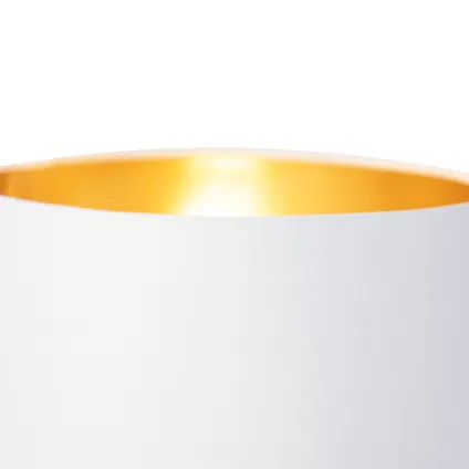 QAZQA Lampe de table moderne blanche - Lofty 3