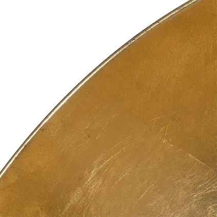 QAZQA Industriële vloerlamp zwart 50 cm met goud verstelbaar - Magnax 5