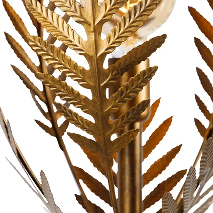 QAZQA Vintage vloerlamp goud 70 cm - Botanica 6