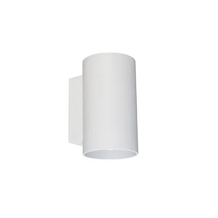 QAZQA Moderne wandlamp rond wit - Sandy 6