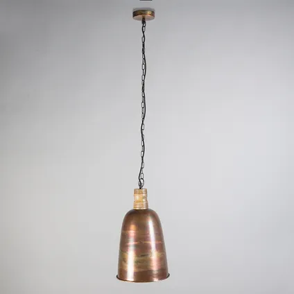 QAZQA Suspension vintage cuivre doré - Burn 1 3