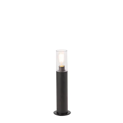 QAZQA Moderne staande buitenlamp zwart 50 cm - Rullo