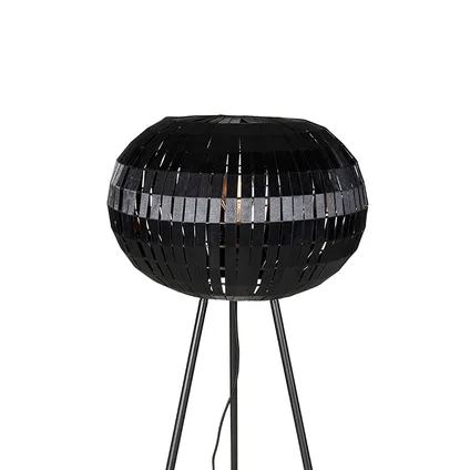 QAZQA Moderne vloerlamp tripod zwart - Zoë 3