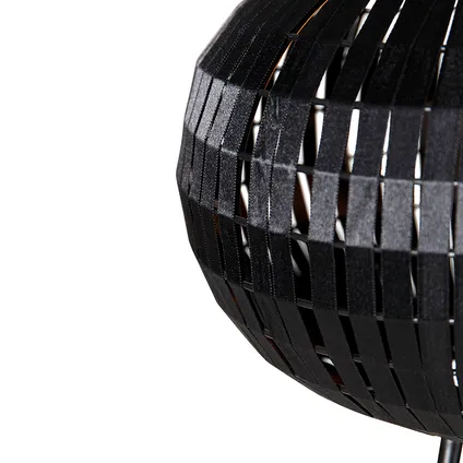 QAZQA Moderne vloerlamp tripod zwart - Zoë 5