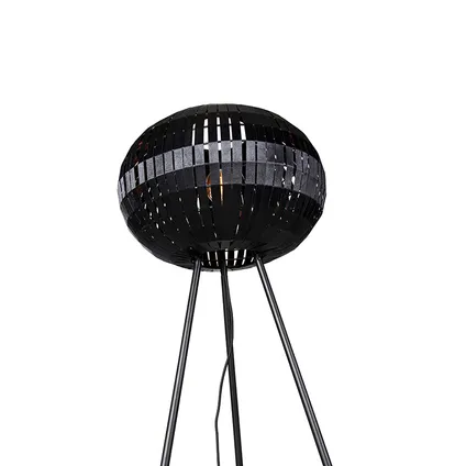 QAZQA Moderne vloerlamp tripod zwart - Zoë 8