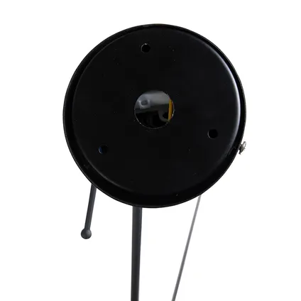 QAZQA Hanglamp met plisse kap 35cm crème - Blitz I zwart 8