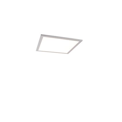 QAZQA Plafondlamp staal 40 cm incl. LED en afstandsbediening - Liv