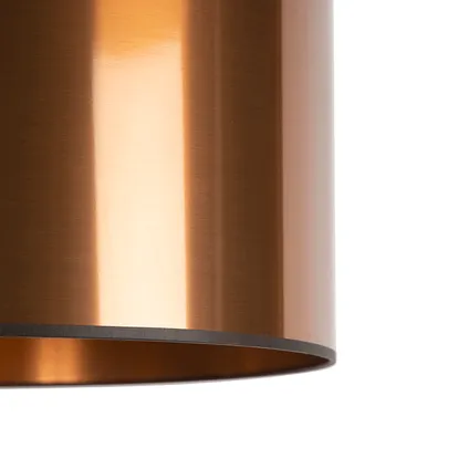 QAZQA Art Deco hanglamp wit met koperen kap 50 cm - Pendel 2