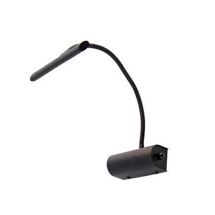 QAZQA Design wandlamp zwart 18,5 cm incl. LED met dimmer - Tableau