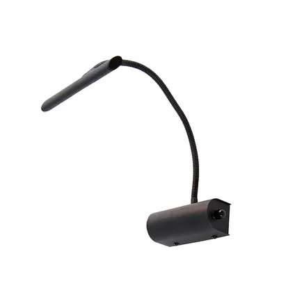 QAZQA Design wandlamp zwart 18,5 cm incl. LED met dimmer - Tableau 5