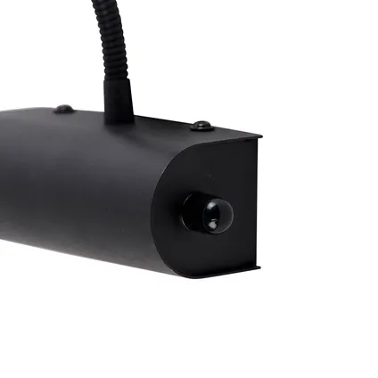 QAZQA Design wandlamp zwart 18,5 cm incl. LED met dimmer - Tableau 6