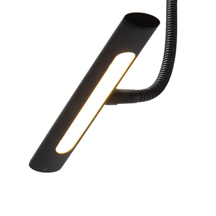 QAZQA Design wandlamp zwart 18,5 cm incl. LED met dimmer - Tableau 7