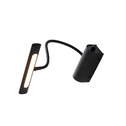 QAZQA Design wandlamp zwart 18,5 cm incl. LED met dimmer - Tableau 9