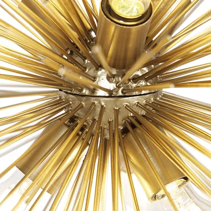 QAZQA Art Deco hanglamp goud 6-lichts - Broom 2
