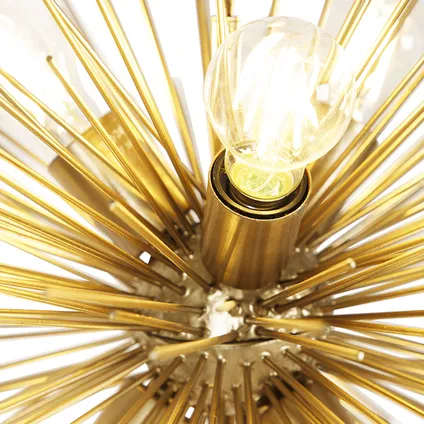 QAZQA Art Deco hanglamp goud 6-lichts - Broom 5