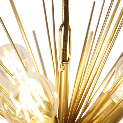 QAZQA Art Deco hanglamp goud 6-lichts - Broom 6