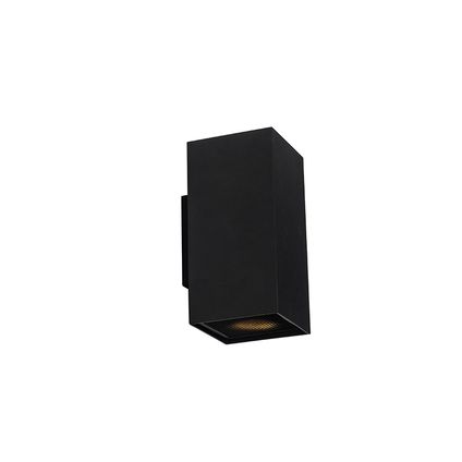 QAZQA Design wandlamp zwart vierkant - Sab Honey