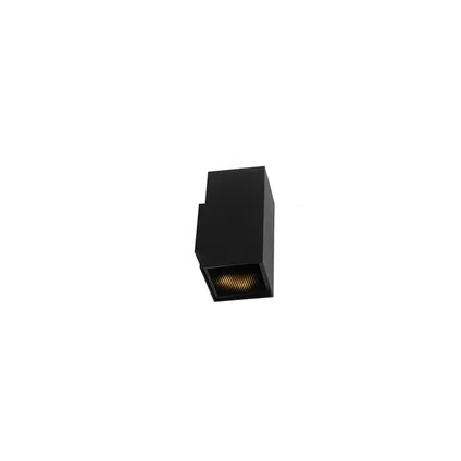 QAZQA Design wandlamp zwart vierkant - Sab Honey 6