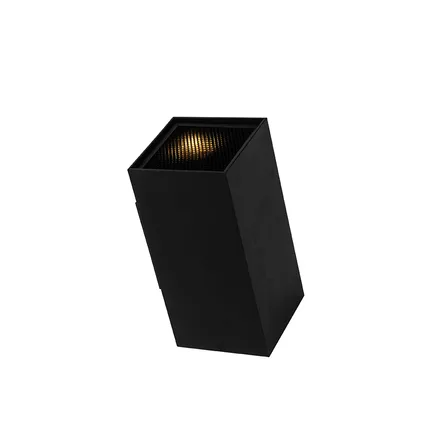 QAZQA Design wandlamp zwart vierkant - Sab Honey 8