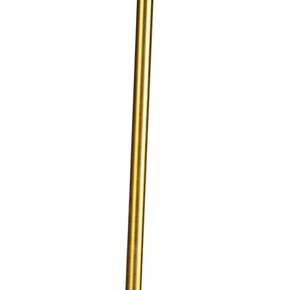 QAZQA Vloerlamp brons met linnen kap taupe 45 cm verstelbaar - Parte 8