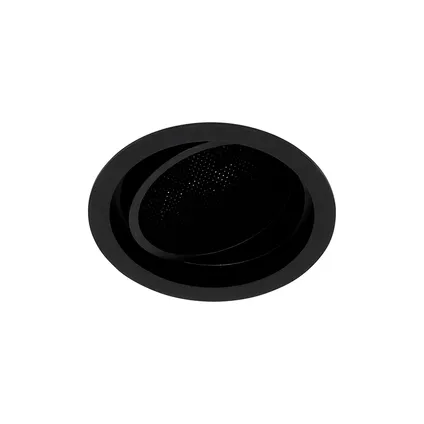 QAZQA Moderne inbouwspot zwart verstelbaar - Coop 111 Honey 10