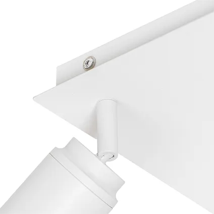 QAZQA Moderne badkamer spot wit vierkant 3-lichts IP44 - Ducha 6