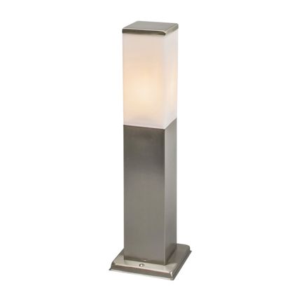 QAZQA Lampe d'extérieur carrée moderne 45cm acier - Malios