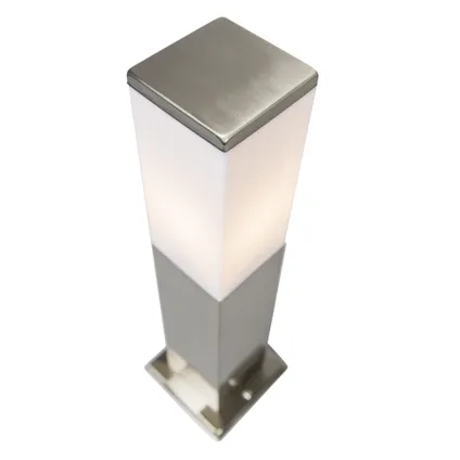 QAZQA Lampe d'extérieur carrée moderne 45cm acier - Malios 5