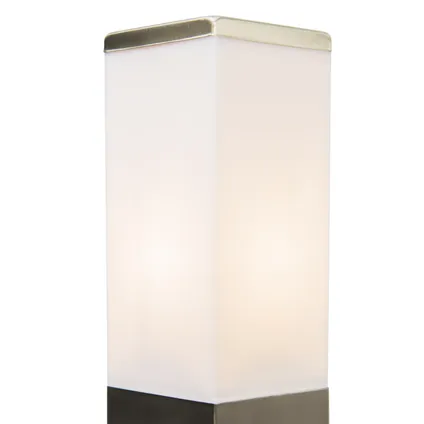 QAZQA Lampe d'extérieur carrée moderne 45cm acier - Malios 6