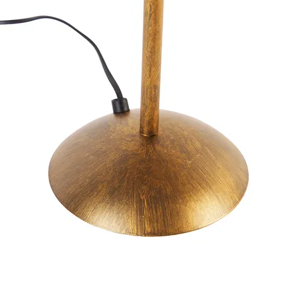 QAZQA Vintage tafellamp goud 26 cm - Botanica 8