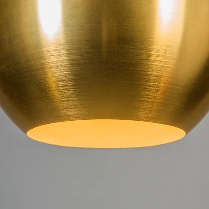 QAZQA Retro hanglamp goud 40 cm - Slice 2
