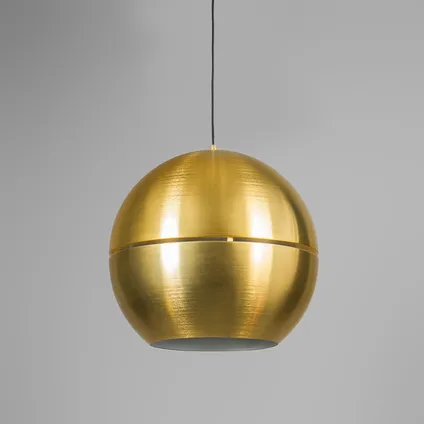 QAZQA Retro hanglamp goud 40 cm - Slice 10