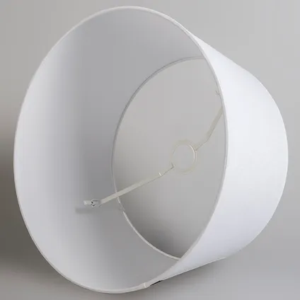 QAZQA Lampe à suspension moderne en acier avec abat-jour 45cm blanc - Combi 1 10
