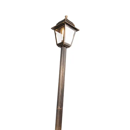 QAZQA Klassieke lantaarn antiek goud 122 cm IP44 - Capital 9