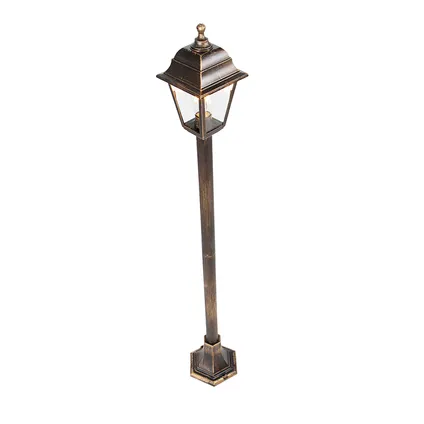 QAZQA Klassieke lantaarn antiek goud 122 cm IP44 - Capital 10